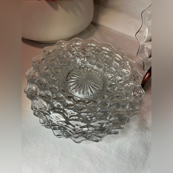 Set of 6 Fostoria 7” cake plates - Picture 7 of 8